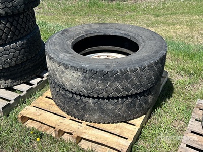 Quantity of (2) Transmate 11R24.5 Tires