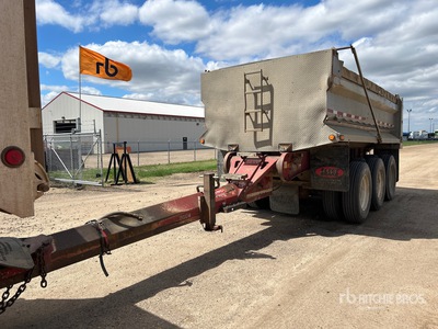 2007 Midland 17 ft Tri/A Super B-Train Pup Tipping Trailer