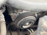 Engine with A/C Compressor