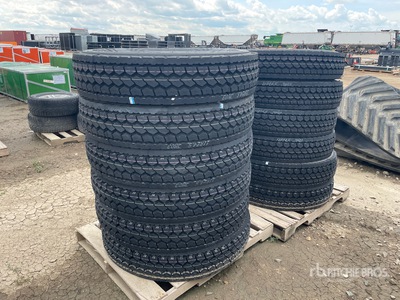 Quantity of (12) TrueFast 11R24.5 Tires (Unused)