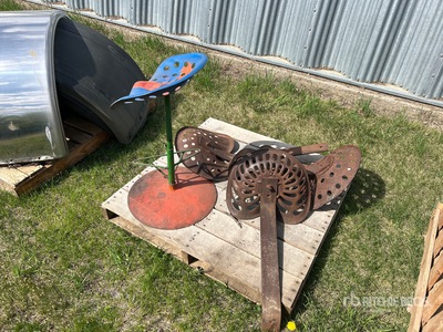 Quantity of (5) Antique Tractor Seats