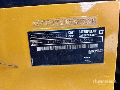 2015 Cat 308E2 CR Excavadora de Cadenas