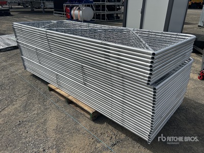 Quantity of (30) BYT 3 m x 1.17 m Galvanized Mesh Livestock Gate (Unused)