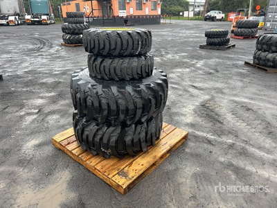 Quantity of (2) 25x8.5-14 & (2) 15x19.5 Wheels (Unused)