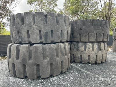 Quantity of (4) 45/65-45 Tyres - Fits Komatsu WA800