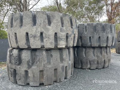 Quantity of (4) 45/65-45 Tires - Fits Komatsu WA800