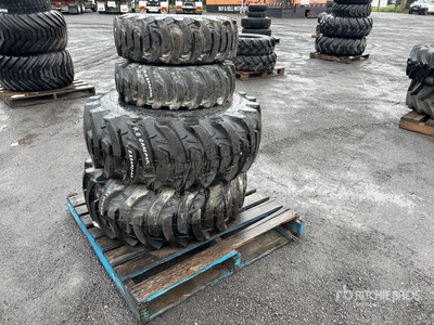 Quantity of (2) 25x8.50-14 & (2) 15-19.5 Wheels (Unused)