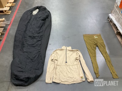 (118) Pairs of Drawers, (37) Cold Weather Shirts & (17) Sleeping Bags