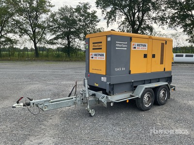 2014 Atlas Copco QAS60 60 kVA Mobile Generator Set