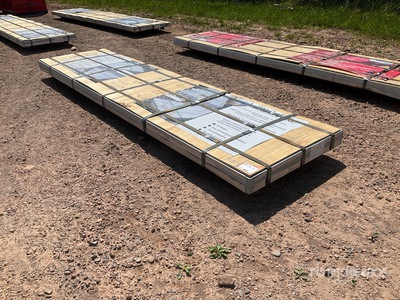 Quantity of (150) 3 ft x 12 ft Sheets White Steel Siding Roofing Materiale edile (Unused)