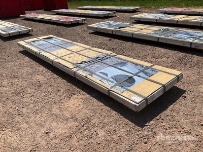 Quantity of (100) 3 ft x 12 ft Sheets Grey Steel Siding Roofing Materiale edile (Unused)