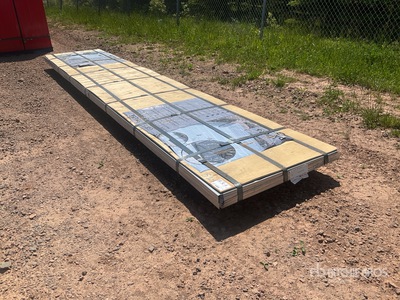 Quantity of (100) 3 ft x 16 ft Sheets Grey Steel Siding Roofing Materiale edile (Unused)