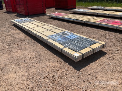 Quantity of (125) 3 ft x 16 ft Sheets Black Steel Siding Roofing Materiale edile (Unused)