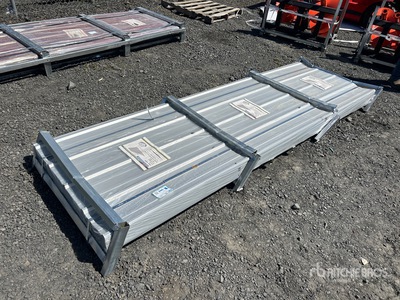Quantity of (150) 2026 STARVOX S3048C Galvalume Corrugated Steel Panels (Silver) (Unused)