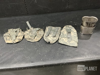 (357) Canteen Pouches, (125) Entrenching Tool Carriers & Assorted Items