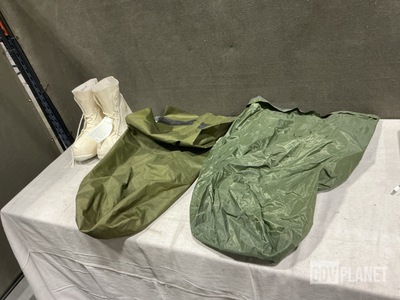 (48) Clothing Bags, (7) Belts, (1) Pair of Boots & Assorted Items