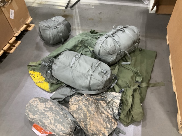 (18) Duffel Bags, (12) ICS Improved Combat Shelters & Assorted Items