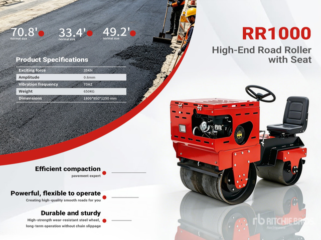 2026 RR1000 Double Drum Roller (Unused)