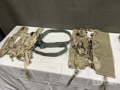 (24) Tactical Assault Panels, (17) Individual Equipment Belts & Assorted Items