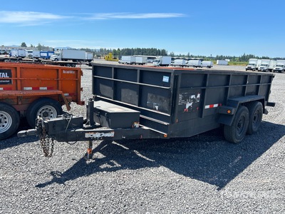 2021 Snake River DMP714 14 ft T/A Dump Utility Trailer