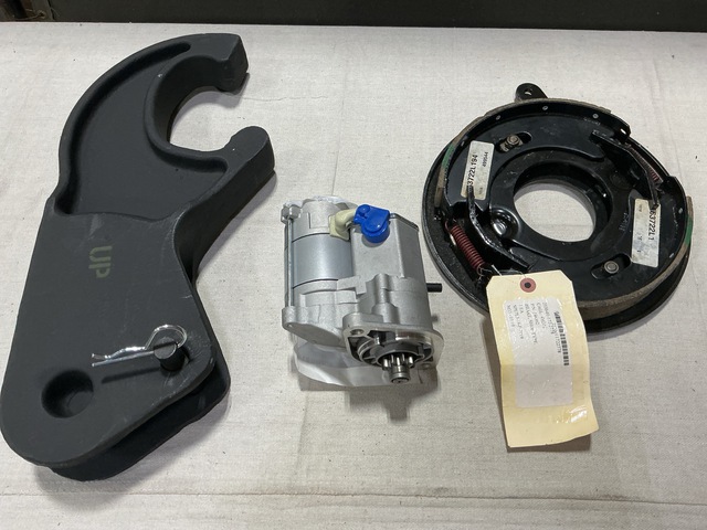 (1) Rhino Hook Assembly, (1) Starter, (4) Shoe Type Brakes & Assorted Items (1) Rhino Hook Assembly, (1) Starter, (4) Shoe Type Brakes & Assorted Items
