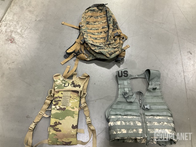 (83) Hydration System Carriers, (41) Fighting Load Carriers & Assorted Items