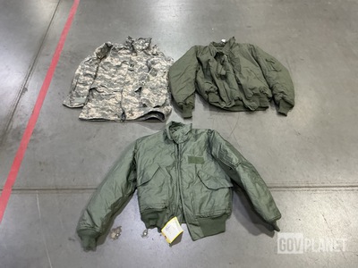 (9) Pairs of Trousers, (4) Flyers Jackets, (10) Parkas & Assorted Items