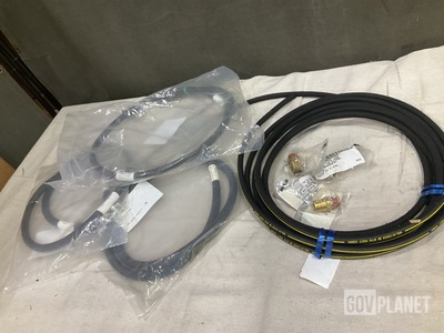 (18) Cable Assemblies, (393’) of Hose, (207) Adapters & Assorted Items