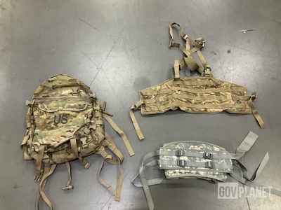 (40) Molded Waist Belts, (12) Tactical Assault Panels & (8) Assault Packs