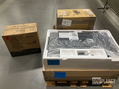 (2) Office Chairs & (2) Computer Desks