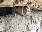 Undercarriage with Left Carrier Rollers