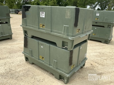 (2) Plastics Research 103060-301 Storage Containers
