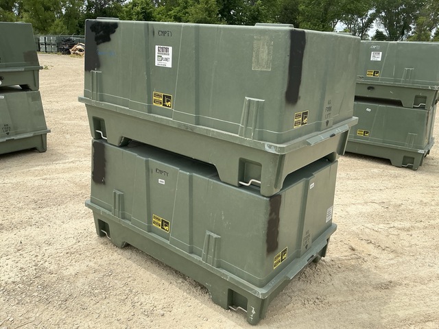 (2) Plastics Research 103060-301 Storage Containers