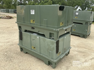 (2) Plastics Research 103060-301 Storage Containers