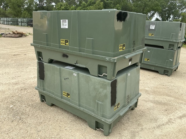 (2) Plastics Research 103060-301 Storage Containers