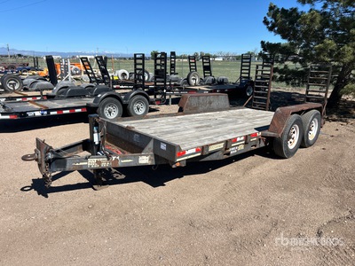 2001 Miller 16 ft T/A Remolque Portamaquinaria