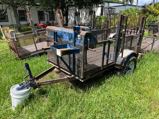 7 ft S/A Landscape Trailer