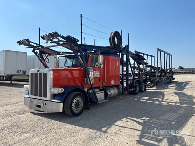 2019 Peterbilt 389 6x4 Sleeper Car Carrier Truck