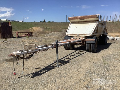 2002 Ranco 1R9BS 19 ft T/A Spread Axle Turntable A-Train Pup Belly Dump Trailer
