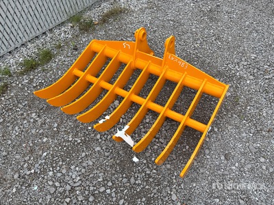 2026 GIYI 45 in Excavator Rake - Fits Cat 307 (Unused)