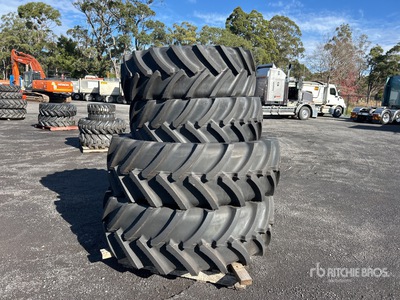 Quantity of (2) 420/70R28 & (2) 520/70R38 Pneus (Unused)