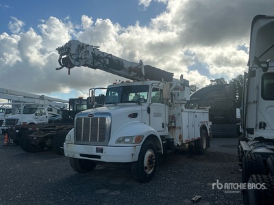 Altec DM47 T R on 2007 Peterbilt 335 4x2 Digger Derrick Truck (Inoperable)