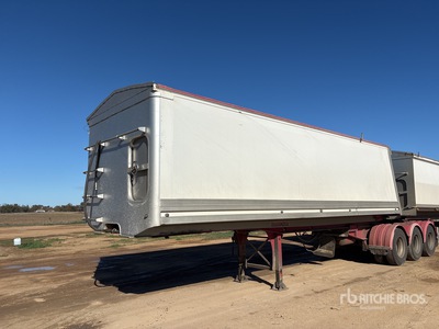 2002 Hamelex White 8.3 m Tri/A B-Double Lead Sliding kiep aanhangwagen