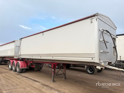 2002 Hamelex White 8.3 m Tri/A B-Double Lead Sliding Rimorchio ribaltabile posteriore