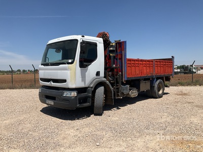 2001 Renault Premium 250 4x2 Tipper Truck w/Crane