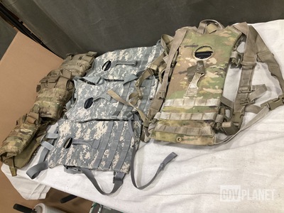 (53) Hydration Carriers, (20) Tactical Assault Panels & Assorted Items