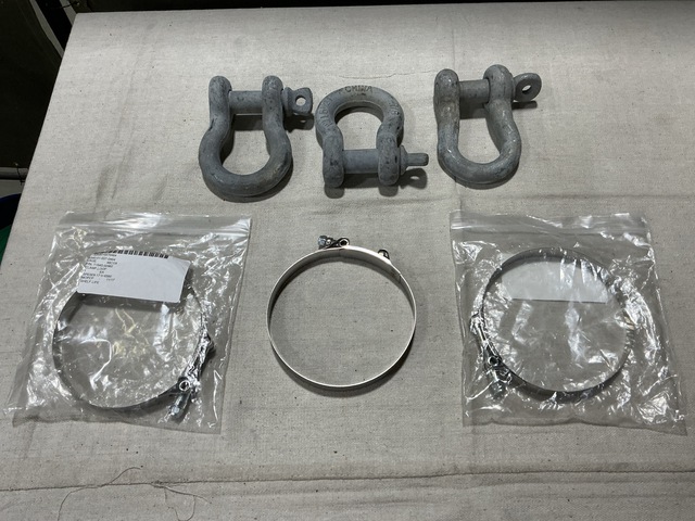 (219) Shackles & (153) Monmouth Marine 11645-00962 Loop Clamps