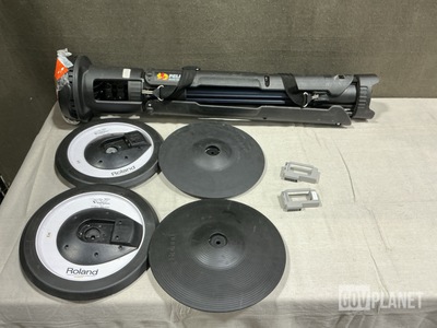(6) Cymbals, (1) Electric Floodlight & Assorted Items