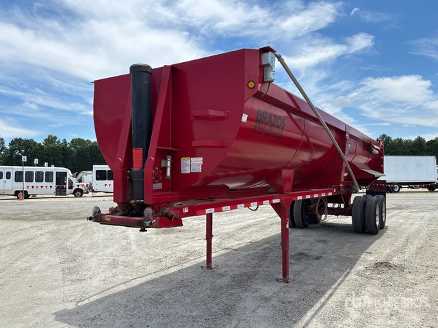 2024 Brazos 32X48PV 32 ft T/A End Dump Trailer