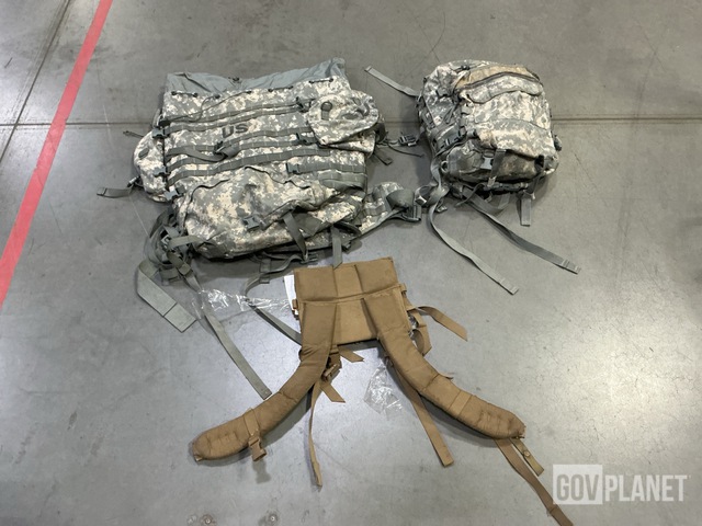 (12) Large Field Pack Sets, (10) Rifleman Sets & Assorted Items
